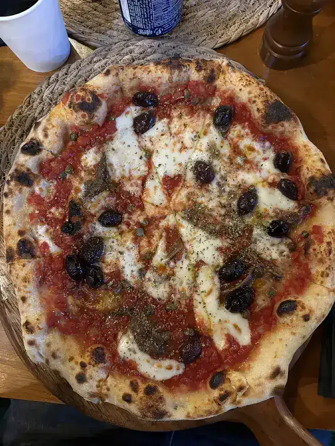 Ciao Napoli pizza photographed by a guest